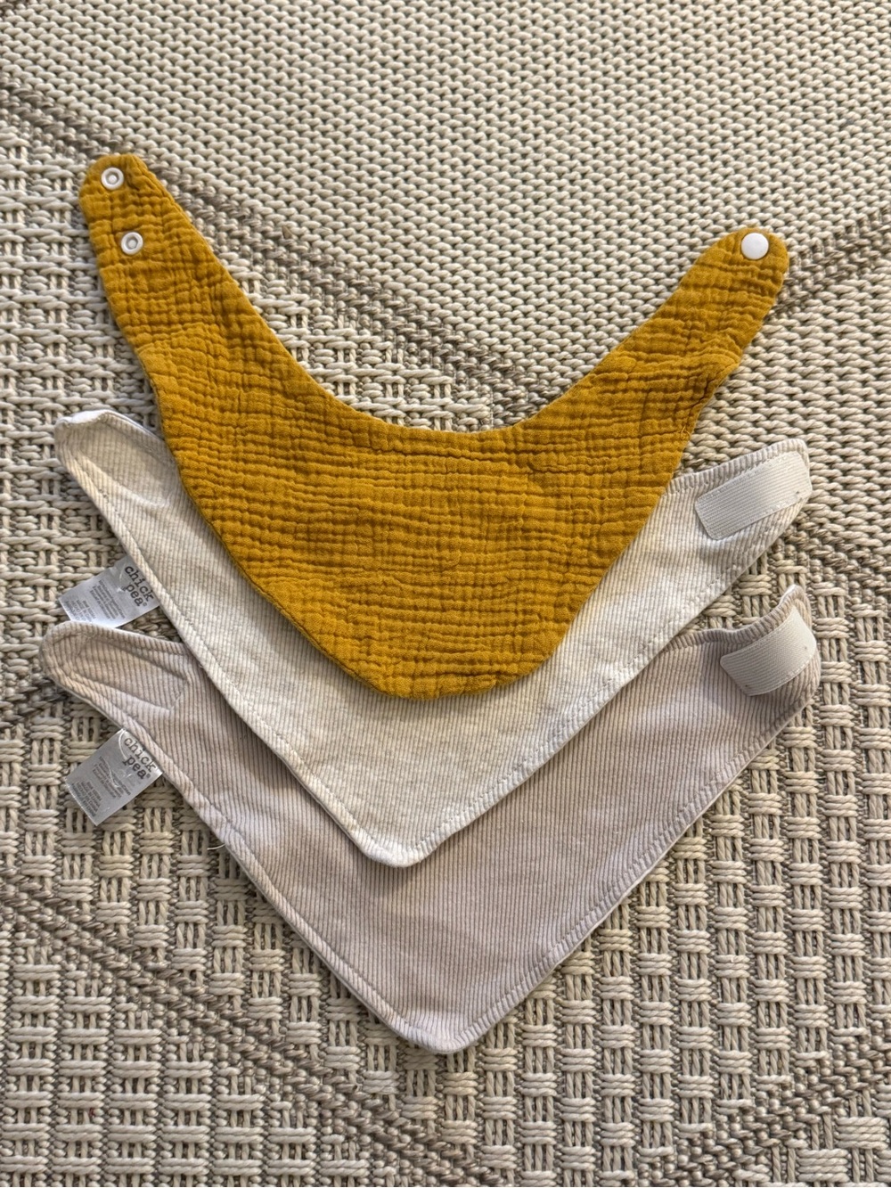 100% cotton and muslin baby bibs